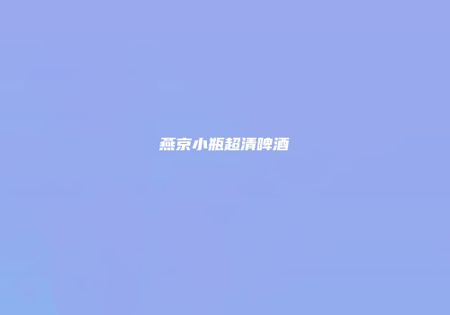 燕京小瓶超清啤酒