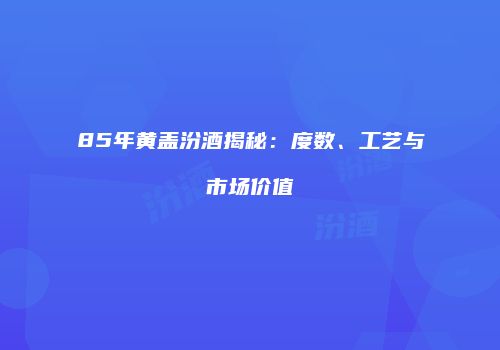 85年黄盖汾酒揭秘：度数、工艺与市场价值