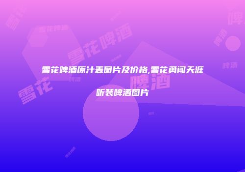 雪花啤酒原汁麦图片及价格,雪花勇闯天涯听装啤酒图片