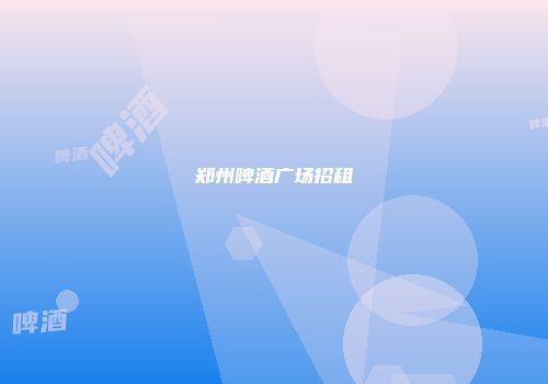 郑州啤酒广场招租