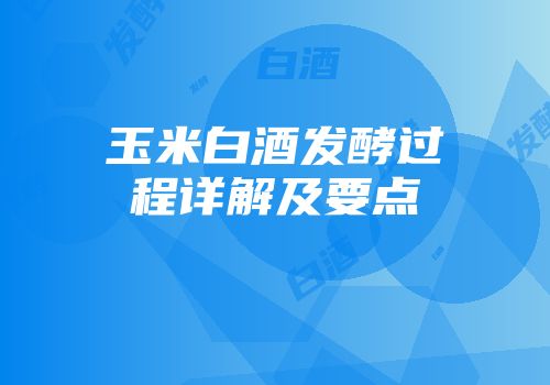 玉米白酒发酵过程详解及要点