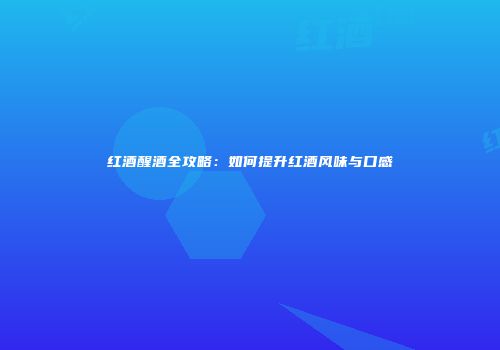 红酒醒酒全攻略：如何提升红酒风味与口感