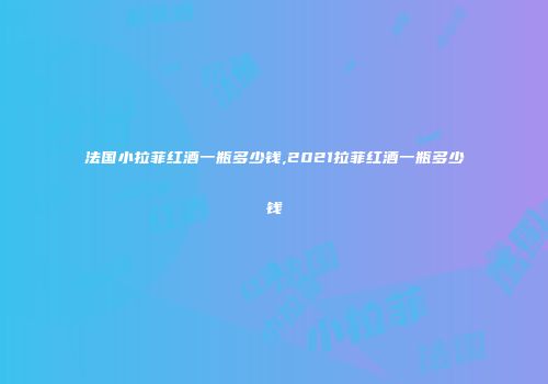 法国小拉菲红酒一瓶多少钱,2021拉菲红酒一瓶多少钱