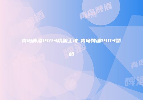 青岛啤酒1903精酿工坊-青岛啤酒1903精酿