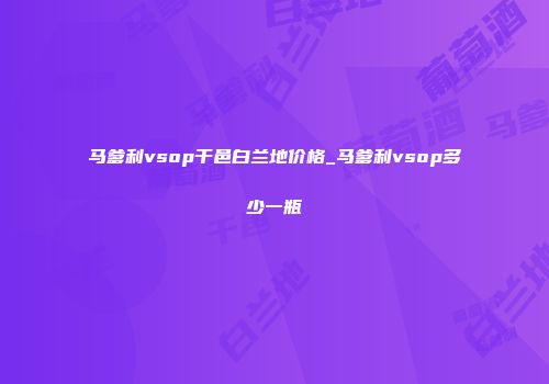 马爹利vsop干邑白兰地价格_马爹利vsop多少一瓶