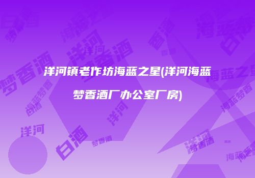 洋河镇老作坊海蓝之星(洋河海蓝梦香酒厂办公室厂房)