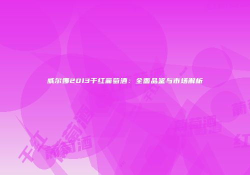 威尔娜2013干红葡萄酒：全面品鉴与市场解析