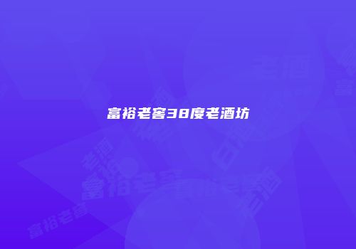 富裕老窖38度老酒坊