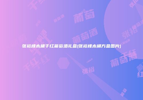 张裕橡木桶干红葡萄酒礼盒(张裕橡木桶方盒图片)