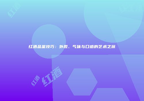 红酒品鉴技巧：外观、气味与口感的艺术之旅