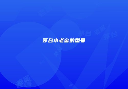 茅台小老窖的型号