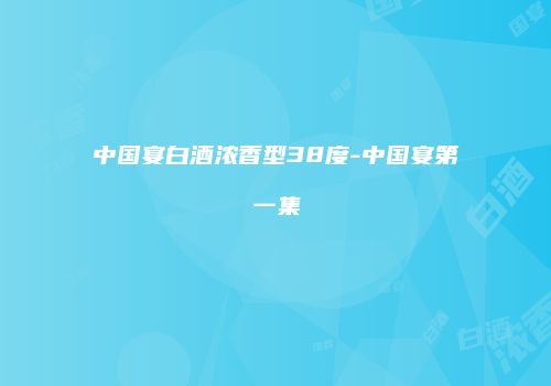 中国宴白酒浓香型38度-中国宴第一集
