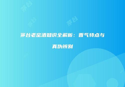 茅台老窑酒知识全解析：香气特点与真伪辨别