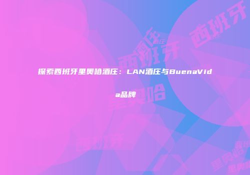探索西班牙里奥哈酒庄：LAN酒庄与BuenaVida品牌