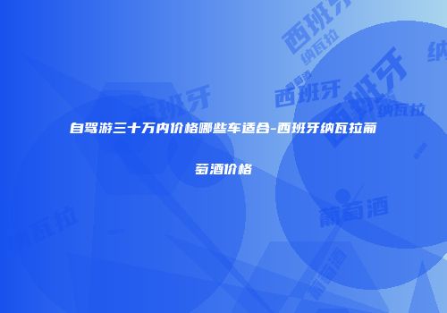自驾游三十万内价格哪些车适合-西班牙纳瓦拉葡萄酒价格