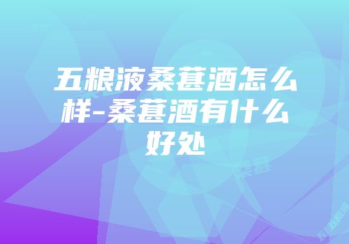 五粮液桑葚酒怎么样-桑葚酒有什么好处