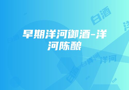 早期洋河御酒-洋河陈酿