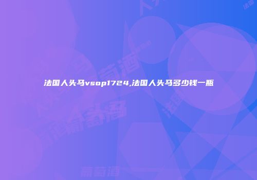 法国人头马vsop1724,法国人头马多少钱一瓶