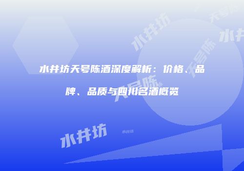 水井坊天号陈酒深度解析：价格、品牌、品质与四川名酒概览