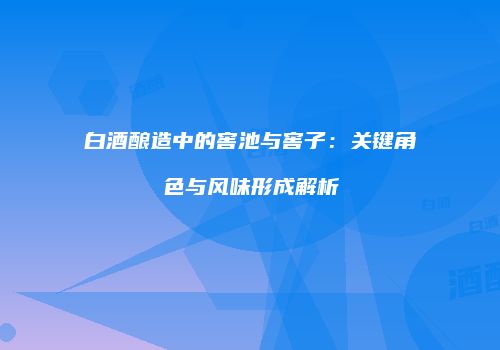 白酒酿造中的窖池与窖子：关键角色与风味形成解析