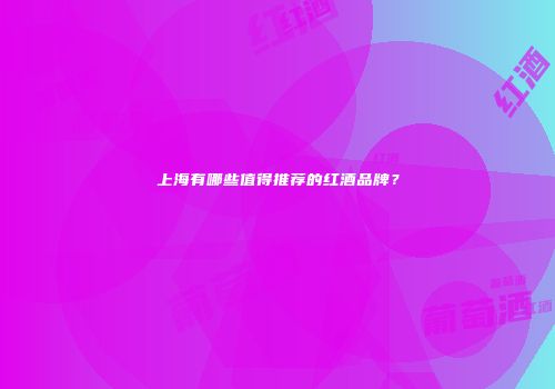 上海有哪些值得推荐的红酒品牌？