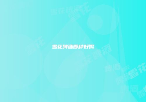 雪花啤酒哪种好喝