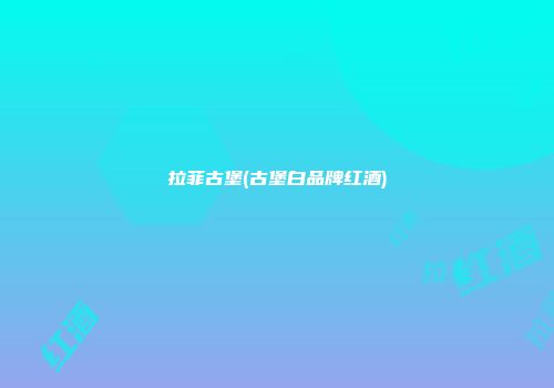 拉菲古堡(古堡白品牌红酒)