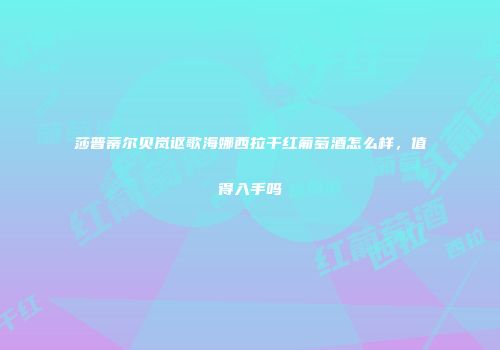 莎普蒂尔贝岚讴歌海娜西拉干红葡萄酒怎么样，值得入手吗
