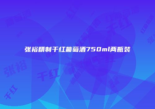 张裕精制干红葡萄酒750ml两瓶装