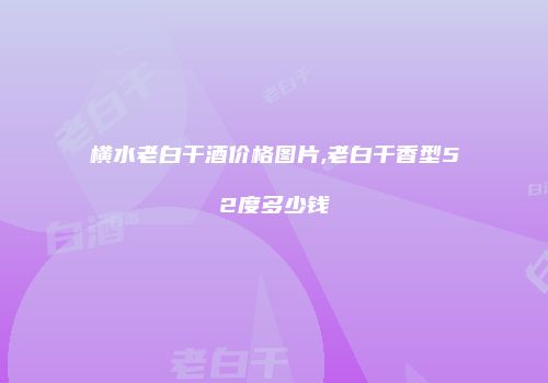 横水老白干酒价格图片,老白干香型52度多少钱