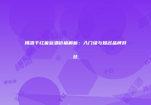 梅洛干红葡萄酒价格解析：入门级与知名品牌对比