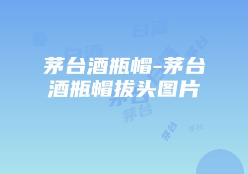 茅台酒瓶帽-茅台酒瓶帽拔头图片