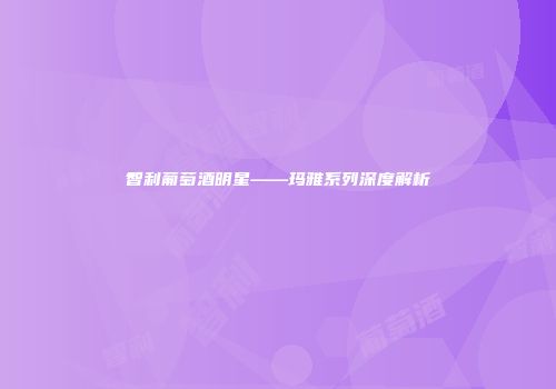 智利葡萄酒明星——玛雅系列深度解析