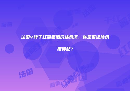 法国V牌干红葡萄酒价格暴涨，你是否还能承担得起？