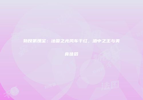 勃艮第瑰宝：法国之光风车干红，酒中之王与美食佳侣