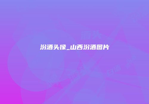 汾酒头像_山西汾酒图片