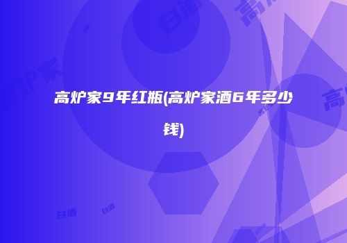 高炉家9年红瓶(高炉家酒6年多少钱)