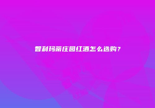 智利玛蒂庄园红酒怎么选购？