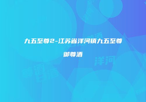 九五至尊2-江苏省洋河镇九五至尊御尊酒