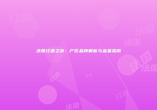 法国红酒之旅：产区品牌解析与品鉴指南