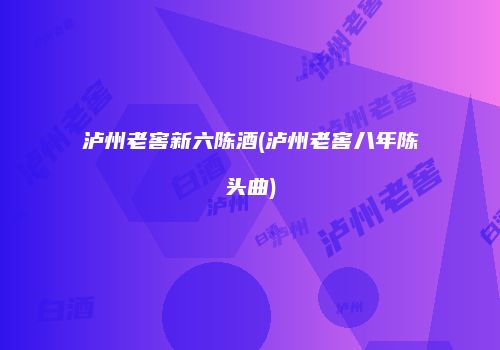 泸州老窖新六陈酒(泸州老窖八年陈头曲)