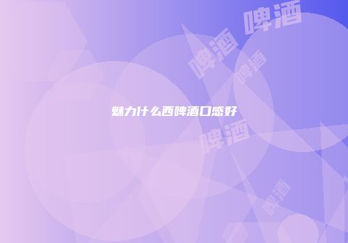 魅力什么西啤酒口感好