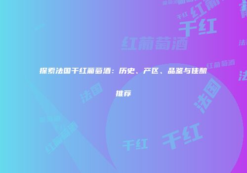 探索法国干红葡萄酒：历史、产区、品鉴与佳酿推荐