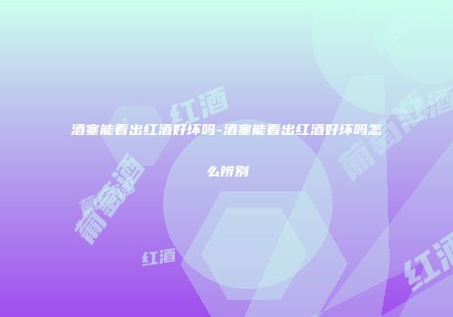 酒塞能看出红酒好坏吗-酒塞能看出红酒好坏吗怎么辨别