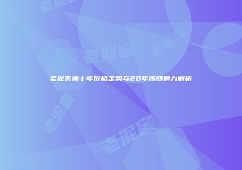 老泥窖酒十年价格走势与20年陈酿魅力解析