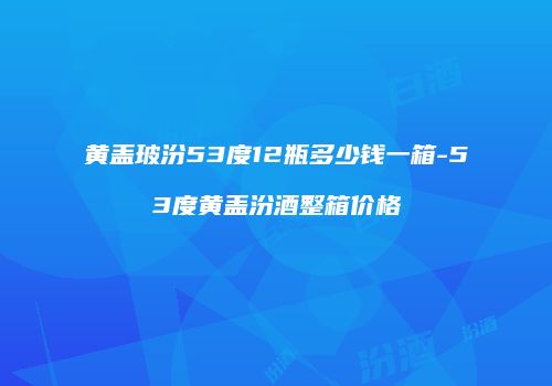 黄盖玻汾53度12瓶多少钱一箱-53度黄盖汾酒整箱价格