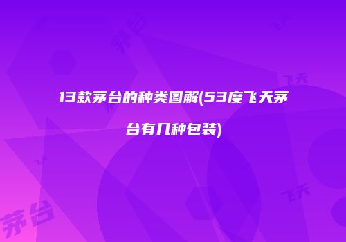 13款茅台的种类图解(53度飞天茅台有几种包装)