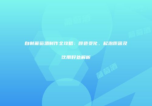 自制葡萄酒制作全攻略：颜色变化、起泡原因及饮用好处解析