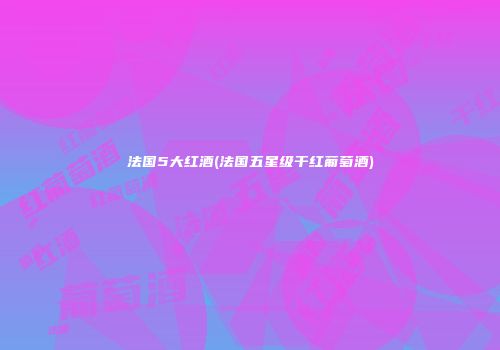 法国5大红酒(法国五星级干红葡萄酒)