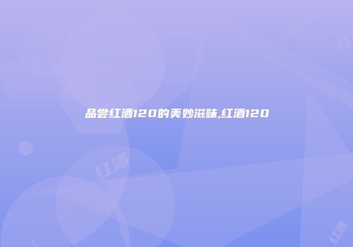 品尝红酒120的美妙滋味,红酒120